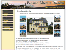 Tablet Screenshot of pension-hotel-dresden.com